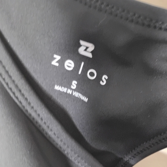 Zelos Sports Bras Black Blue Medium Impact Yoga Barre Girl Athleisure NEW Sz S - Picture 8 of 11